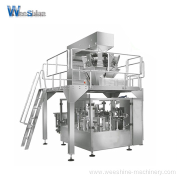 Premade Bag Pouch Puffed Food Packing Machine